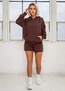 Chándal de Otoño e Invierno para mujer, conjunto de 2 piezas, conjunto de sudaderas con capucha para mujer, ropa de calle, conjunto de Sudadera con capucha para mujer - Product Image 2