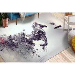 Alfombras de Cebra Surrealistas, Alfombra Contemporánea, Alfombra Moderna, Alfombra Gobelino - Product Image 3