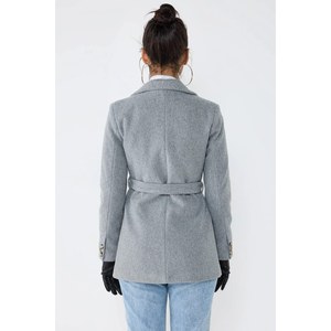 Chaqueta Unisex para Todas las Temporadas, Estilo Diario, Cuello Redondo con Botones, 100% Poliéster - Product Image 3