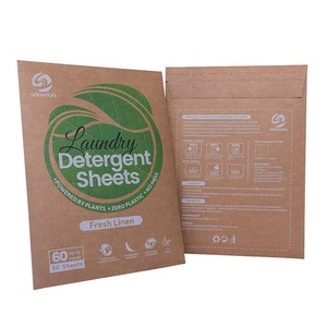 Hojas de Detergente para Ropa Ecológicas con Poderoso Efecto de Limpieza para Uso en el Baño, Hipoalergénicas, Sin Residuos, para Pieles Sensibles - Product Image 1