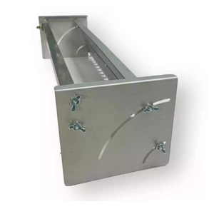 High Quality Stainless Steel Adjustable Notched Trowel 10x10mm Sawtooth 12x12mm Notched Edge Provides Strong Adhesion for Tile - Product Image 1