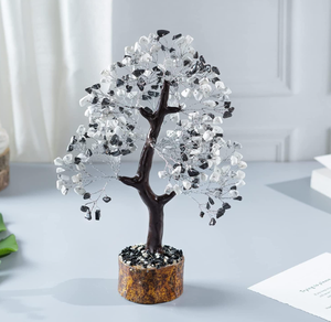 La mayoría de las ventas hechas a mano piedra Natural Hematita y howlita piedras preciosas Chips ágata árbol para la decoración del hogar - Product Image 3