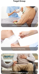 Déambulateur de rééducation hydraulique pour personnes âgées et handicapées avec siège et frein à main, aide à la marche debout - Product Image 6