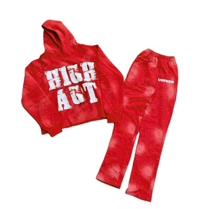 Survêtement personnalisé avec impression dtg dtf pour hommes, vêtements de fitness, tenue de gym, vêtements de course, ensemble d'entraînement sportif à la mode - Product Image 4