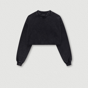 Custom Women's Vintage Long Sleeve Top 100% Cotton Knitted Breathable Anti Pilling Button Washed Black Embroidered Luxury Tshirt - Product Image 4