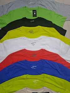 เสื้อผ้าลำลองสำหรับผู้ชายเสื้อเจอร์ซีย์ผ้าฝ้ายพรีเมี่ยมเข้ารูปแบบคลาสสิกเสื้อยืดผ้าฝ้ายทนทานลายทางย้อมสีและของแข็งใส่สบายสุดๆผ้าฝ้าย100% - Product Image 3