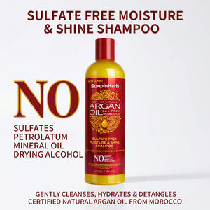 Shampoo hydratant et brillant à l'huile d'argan sans sulfate Creme of Nature pour cheveux bouclés naturels, usage quotidien - Product Image 3