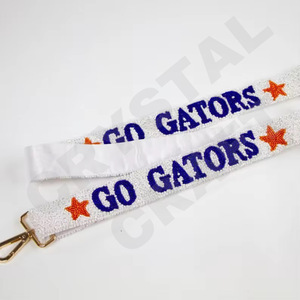 Knights Checkered Beaded Purse Strap Customized White Gold Seed Bead Bag Straps <b>Fashionable</b> <b>Accessories</b> for Bags - Product Image 5