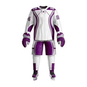 Maillots d'uniformes de hockey sur glace personnalisés vêtements en polyester respirants et durables pour hommes et femmes impression par sublimation de haute qualité - Product Image 5