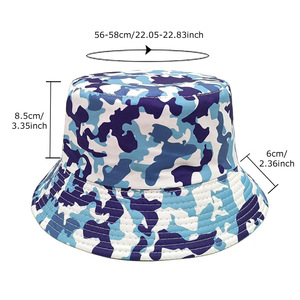 Sombreros de Sol para hombres sombreros de cubo de camuflaje montañismo Retro estampado pescador sombrero Unisex al aire libre sombrilla gorra de pesca - Product Image 3