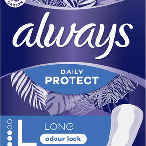 Pantyliners Always Large Cotton Pants Pantalones sanitarios de 46 piezas para dama Menstruación Uso diario conveniente - Product Image 1