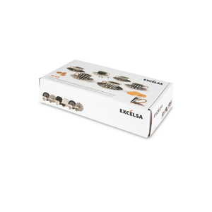 Juego de 6 tazas de café expreso de porcelana fina duradera con platillos de 10 cl (3.4 oz) Alice by Excelsa, diseño elegante y lujoso. - Product Image 6