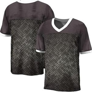 Camiseta de Fútbol Personalizada Amarilla con Cuello en V, Manga Corta, Malla Transpirable, Unisex para Adultos, Impresión Sublimada, Corte Regular - Product Image 5