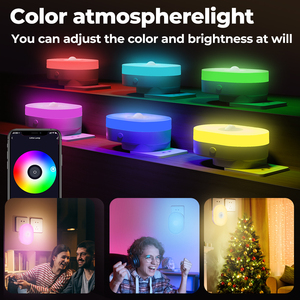Veilleuse intelligente Tuya WiFi RGB à changement de couleur, mode double Bluetooth, mode fête romantique, contrôle vocal Alexa Google APP - Product Image 4