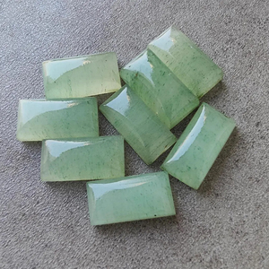 Aventurine naturelle de qualité AAA + Cabochon à dos plat grand Rectangle vert pierres précieuses en vrac toutes tailles disponibles pour la vente en gros - Product Image 5