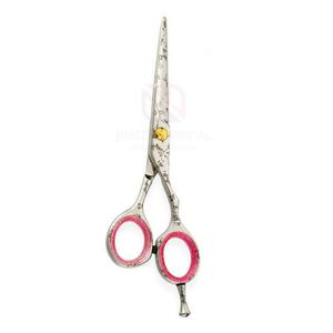 Tijeras de Peluquería Profesionales Personalizadas al por Mayor, Herramienta de Estilismo Afilada de Acero Inoxidable para Salón con Reposadactos Extraíble - Product Image 1