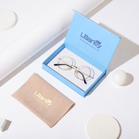 Boîte d'emballage de lunettes de luxe, boîte cadeau rigide magnétique personnalisée