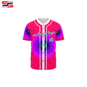 Maillot de baseball imprimé personnalisé sublimation uniforme avec boutons 2025 broderie de vêtements de baseball et softball de haute qualité - Product Image 5
