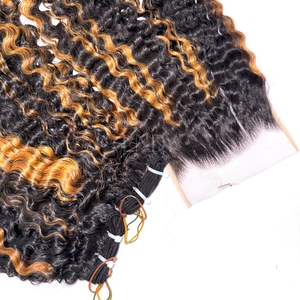 ผมต่อแบบมัดและ2025ปิดผมมนุษย์สีไฮไลต์ - Product Image 4