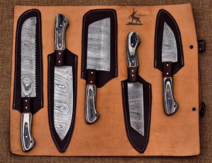 Juego de cuchillos de chef de acero de Damasco personalizable, regalo de cocina perfecto para novia o novio, OEM al por mayor para Navidad/Pascua - Product Image 3