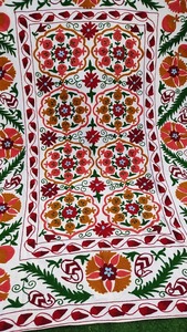 Ensemble de draps en coton 100% fait main, broderie Suzani, motif floral, écologique, taille personnalisable, style moderne, utilisation à domicile, mariage - Product Image 2