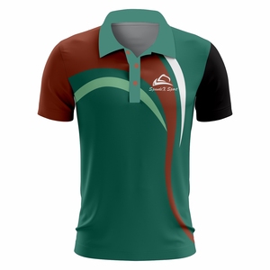 Camiseta de Manga Corta de Poliéster de Secado Rápido con Estampado Personalizado Premium para Golf y Uniformes de Trabajo - Product Image 1