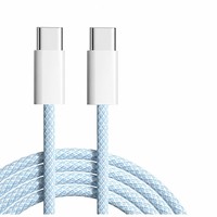 Kabel Data Pengisian Cepat PD 65W Bersertifikasi CE FCC, Kabel Universal Berbahan Paduan Seng dengan Jalinan Kain untuk Laptop dan Smartphone