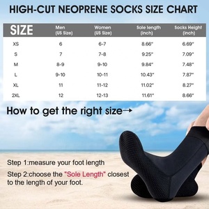 Neoprene Aqua Shoes Beach <b>Socks</b> Barefoot Sport Swimming Yoga Surfing Quick Dry <b>Water</b> Shoes Long Diving <b>Socks</b> Neoprene <b>Socks</b> - Product Image 5