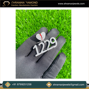 จี้เพชรที่ปลูกในห้องทดลองที่เป็นน้ำแข็งสีเงิน925 3.05 CTS - Product Image 3