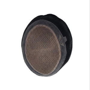 Perruque toupet Miraje Model Taz BD en cheveux humains Remy indiens avec une densité de 100%, vague profonde naturelle et vague corporelle, base en dentelle PU - Product Image 5