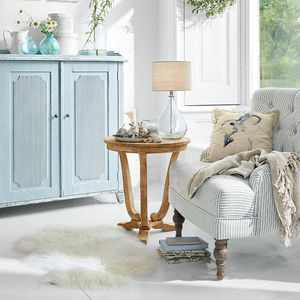 โต๊ะกาแฟทำจากไม้เนื้อแข็งทรงกลมที่ทันสมัยเฟอร์นิเจอร์ห้องนั่งเล่นหรูหราสำหรับบ้านหรือห้องนอนสำหรับห้องครัวร้านอาหารหรือสำนักงาน - Product Image 2