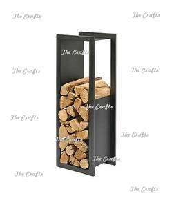 Wrought Iron Log Fireplace Rack With Premium Quality Firewood <b>Storage</b> Rack For <b>Outdoor</b> And Indoor Usage - Product Image 6