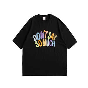 Puff T-shirt en coton surdimensionné à impression personnalisée pour hommes 100% tissu tricoté col rond à séchage rapide" - Product Image 2