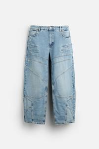 Vente en gros de streetwear jeans baggy personnalisés pour hommes, pantalon ample bleu foncé de haute qualité en denim, nouvelle taille à la mode pour hommes - Product Image 5