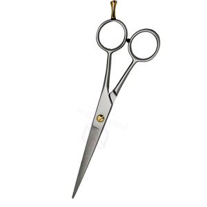 Ciseaux de coiffure professionnels JIMED SURGICAL en acier inoxydable 9CR13 plaqué or, pour droitiers, lame tranchante, finition mate, avec poignée ergonomique - Product Image 6