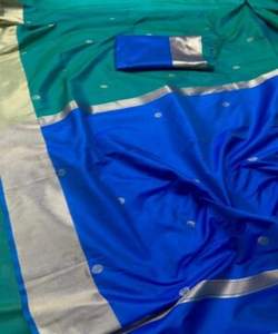 Ajoutez une touche de sophistication avec des robes saaree en soie indienne pour femmes, pour les soirées et toutes les occasions - Product Image 2