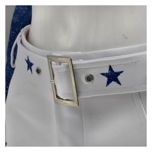 ชุดเชียร์ลีดเดอร์ผ้าสแปนเด็กซ์สำหรับเด็กผู้หญิงชุดเชียร์ลีดเดอร์ชุดฮาโลวีนของขวัญเชียร์ลีดเดอร์ - Product Image 6