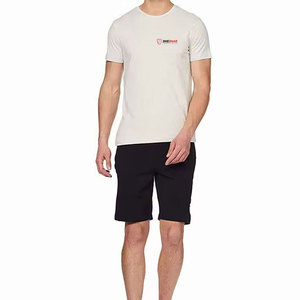 Conjunto de Camiseta y Pantalones Cortos para Hombre, Diseño Personalizado, al por Mayor, Transpirable, de Color Sólido, Hecho de Algodón, Precio Económico - Product Image 2