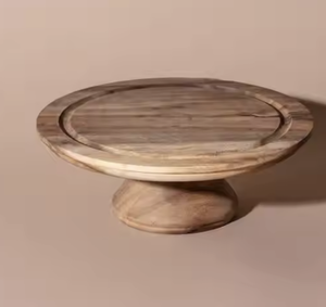 Ensemble de supports à gâteau ronds en bois à usage domestique pour la fête de mariage d'Inde - Product Image 1