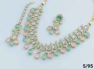 Moda último diseño de Gargantilla tradicional chapado en oro collar conjunto de joyas para mujeres - Product Image 4