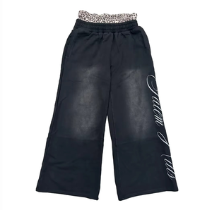 Conjunto de Dos Piezas de Sudadera Extra Grande para Hombre y Mujer, Ropa Urbana Hip Hop, Sudadera con Capucha y Pantalones Deportivos de Felpa 100% Algodón - Product Image 3