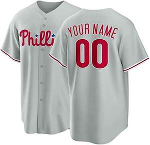 เสื้อเบสบอลกระดุมเต็มคอวีพิมพ์ซับลิเมชันสำหรับผู้ใหญ่เสื้อเบสบอลออกแบบได้ตามที่ต้องการ - Product Image 4