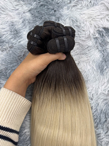 Extensions de cheveux humains vierges de luxe à trame unique, origine vietnamienne premium, texture naturelle douce, lissées, super double drawn - Product Image 5
