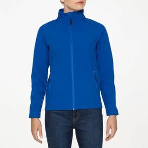 Veste décontractée noire avec veste Soft Shell Vêtements d'extérieur zippés pour femmes - Product Image 1