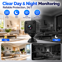 Mini caméra de sécurité domestique HD Wifi, vision nocturne, forme de bouton, avec technologie de capteur CMOS, option 2MP