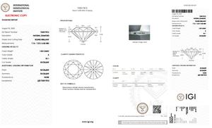 Tondo 1.50ct E VS1 IGI ha certificato il diamante naturale per la creazione di gioielli - Product Image 2