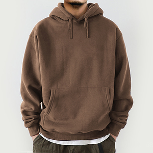 Vente en gros Sweat-shirt à capuche surdimensionné en éponge française personnalisé Sweat-shirt à capuche imprimé bouffant à broderie essentielle pour hommes - Product Image 1