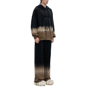 Conjunto Deportivo de Alta Calidad para Hombre, Estilo Urbano Vintage, Tejido Grueso de Invierno de 400g, 100% Algodón, Secado Rápido, Corte Holgado - Product Image 3