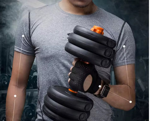 Gants de musculation unisexes en gros personnalisés, gants d'entraînement de gym durables avec adhérence et protection du poignet - Product Image 2