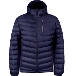 High Quality Custom Made Men's Winter Puffer Jacket Waterproof Quilted Fleece Warm <b>Bubble</b> <b>Coats</b> Hood Woven Zipper for High - Product Image 3